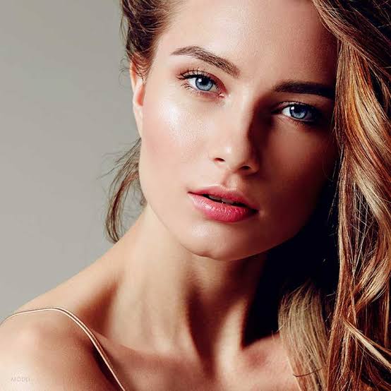 Woman with radiant, healthy skin